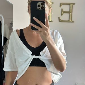 aerie twist crop top
